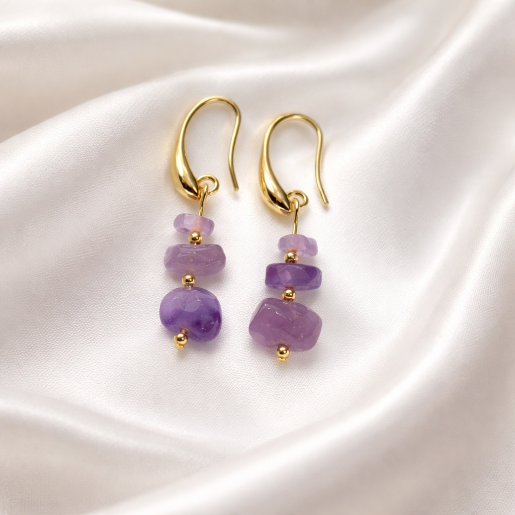 "Pick Me" Earrings - Amethyst