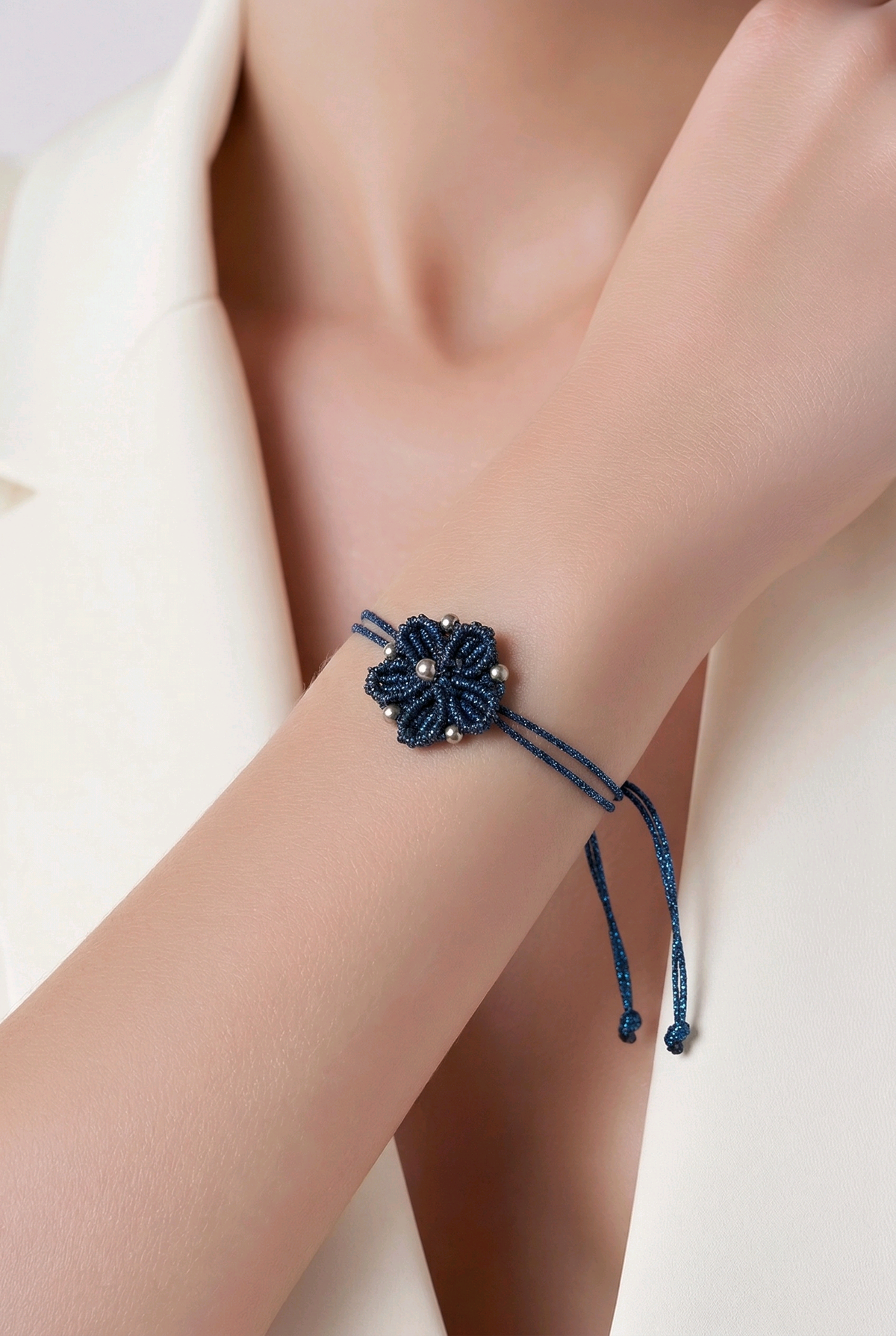"MY DAISY" -BRACELET-BLUE