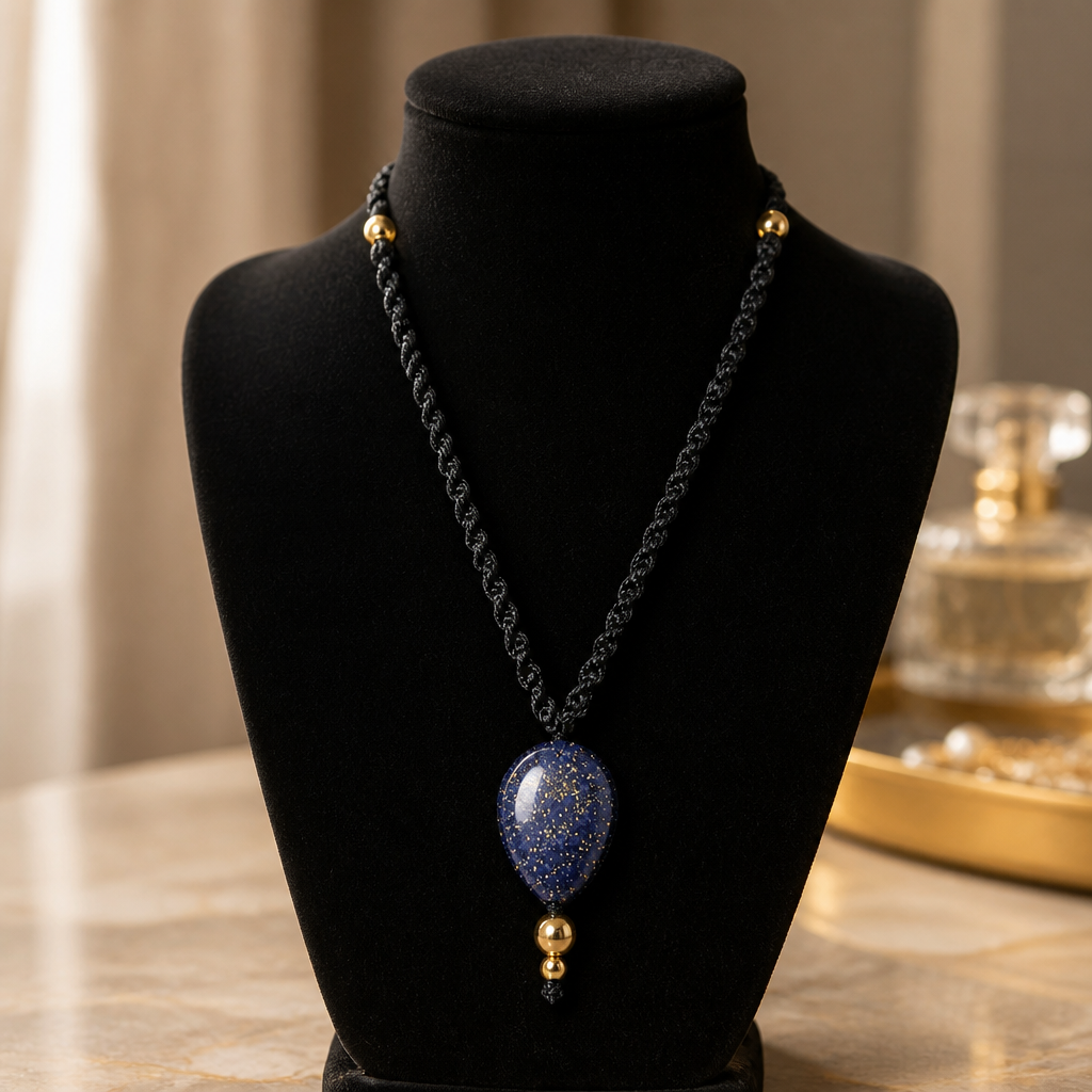 "ROCK ME"-NECKLACE WITH LAPIS LAZULI