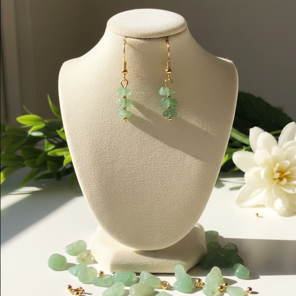 "Pick Me" Earrings - Aventurine