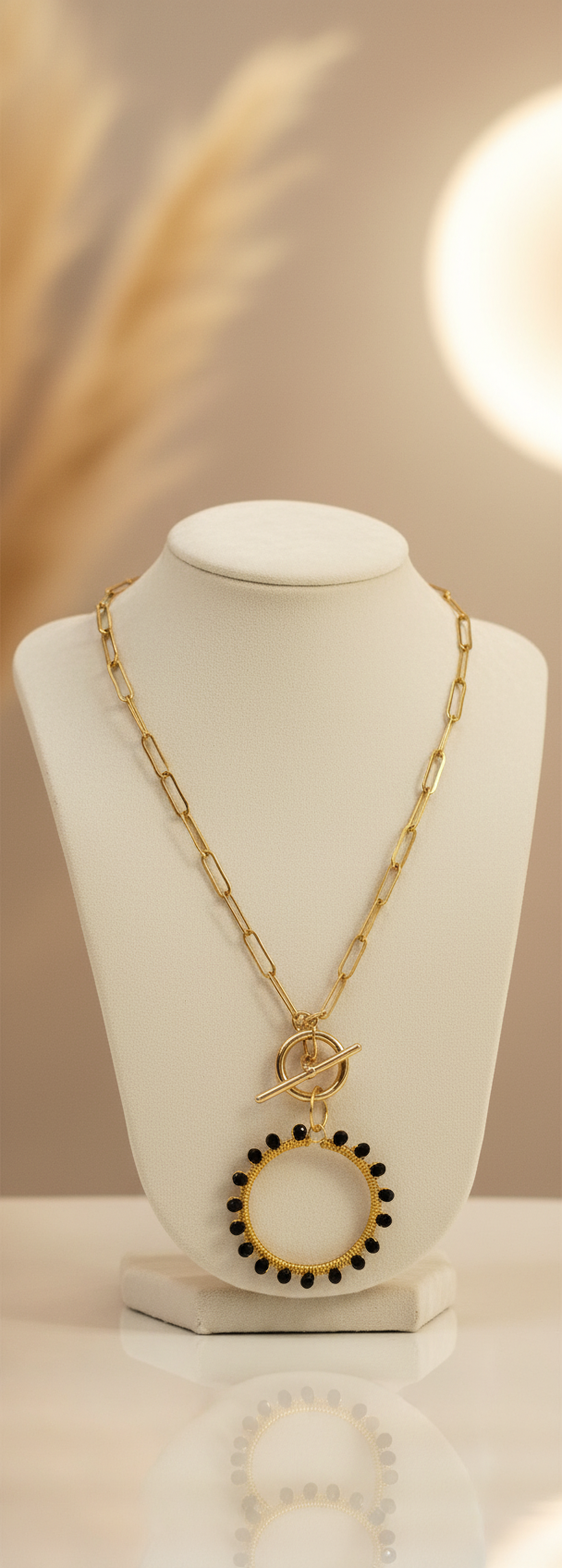 "Crystal My World" Necklace - Gold Chain