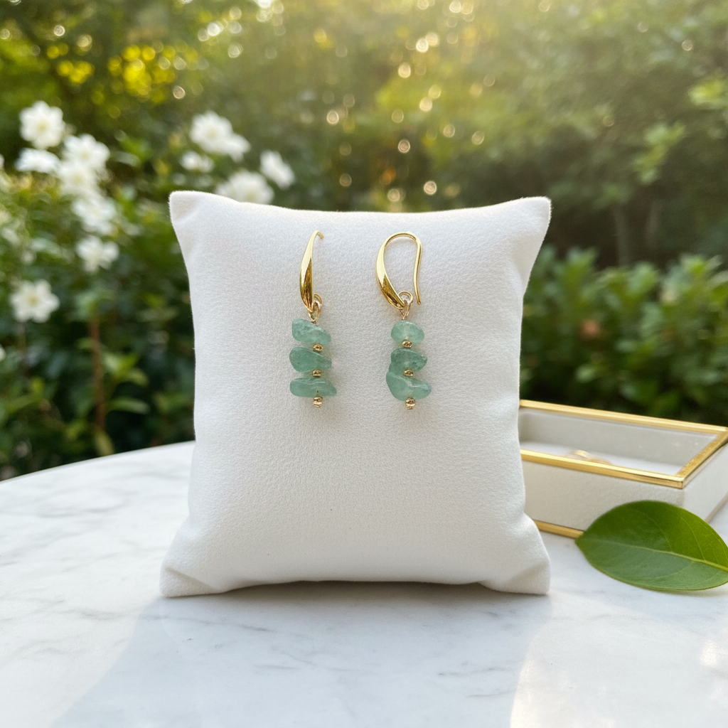 "Pick Me" Earrings - Aventurine
