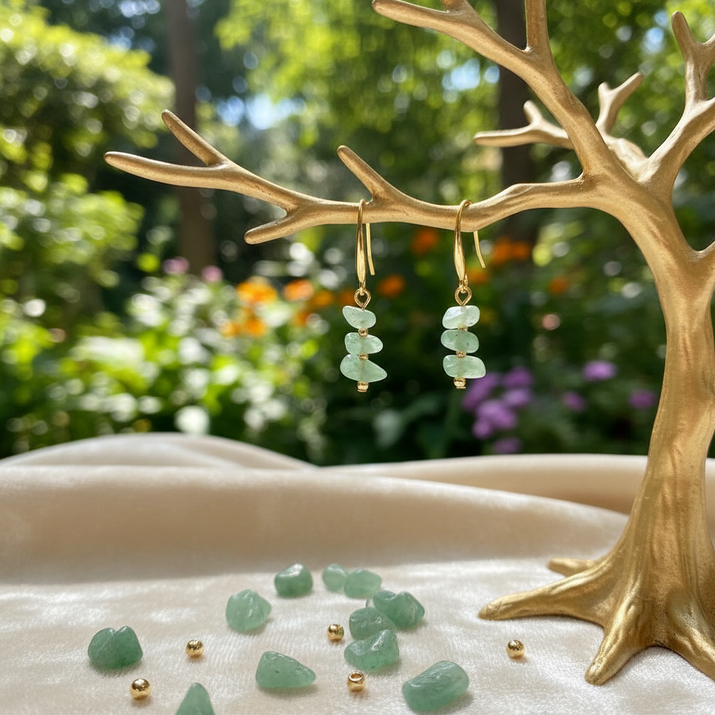 "Pick Me" Earrings - Aventurine