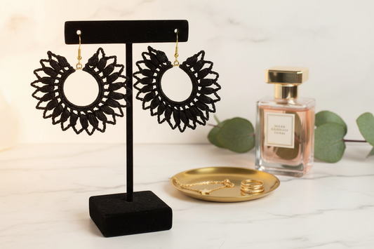"ZINNIA Collection" Earrings - Black