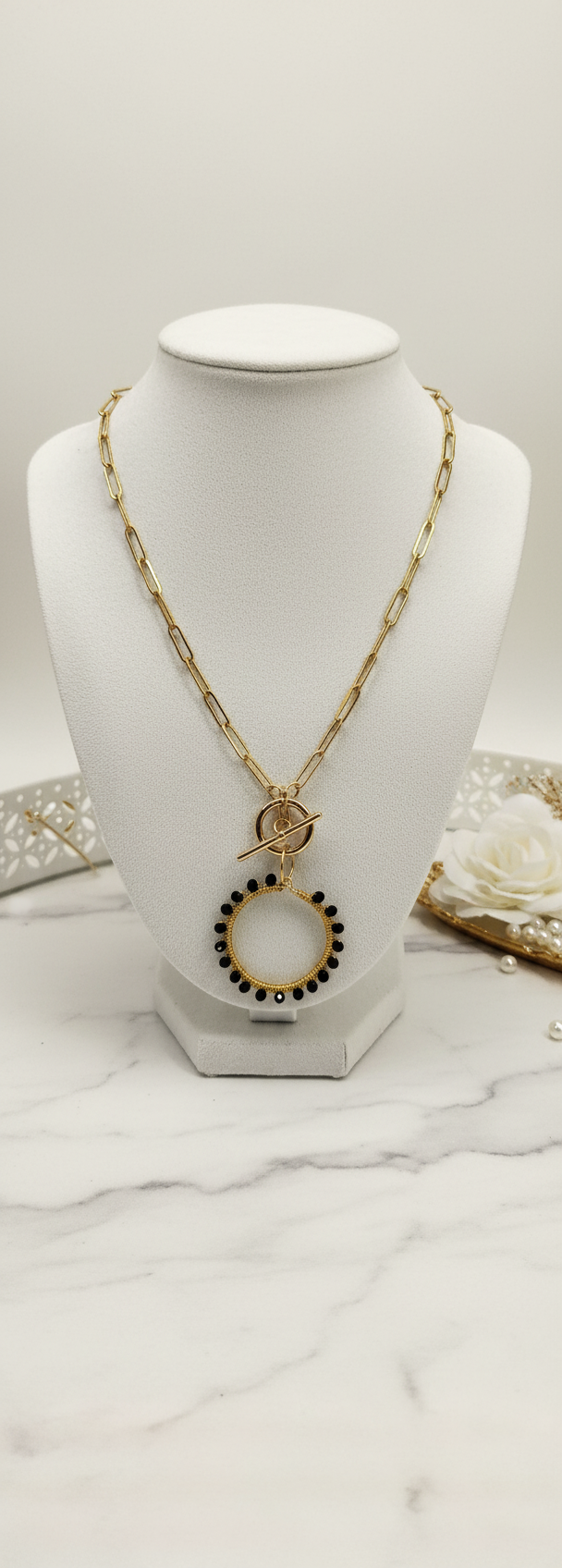 "Crystal My World" Necklace - Gold Chain