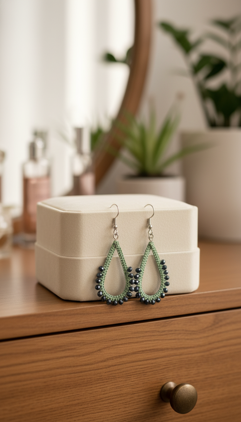 "Crystal My World" Earrings - Water Drop - Aquamarine and Blue
