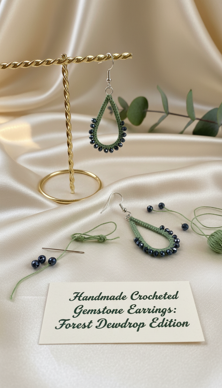 "Crystal My World" Earrings - Water Drop - Aquamarine and Blue