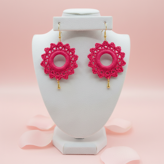 "Pretty Bloom" Earrings - Red