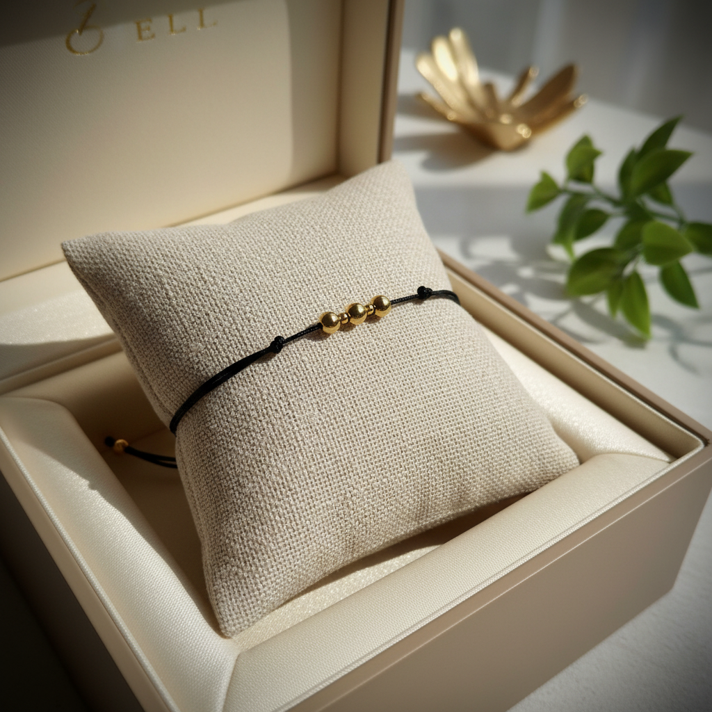 MACRAME BRACELET WITH GOLDEN HEMATITE NATURAL STONES
