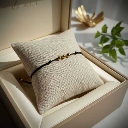 MACRAME BRACELET WITH GOLDEN HEMATITE NATURAL STONES