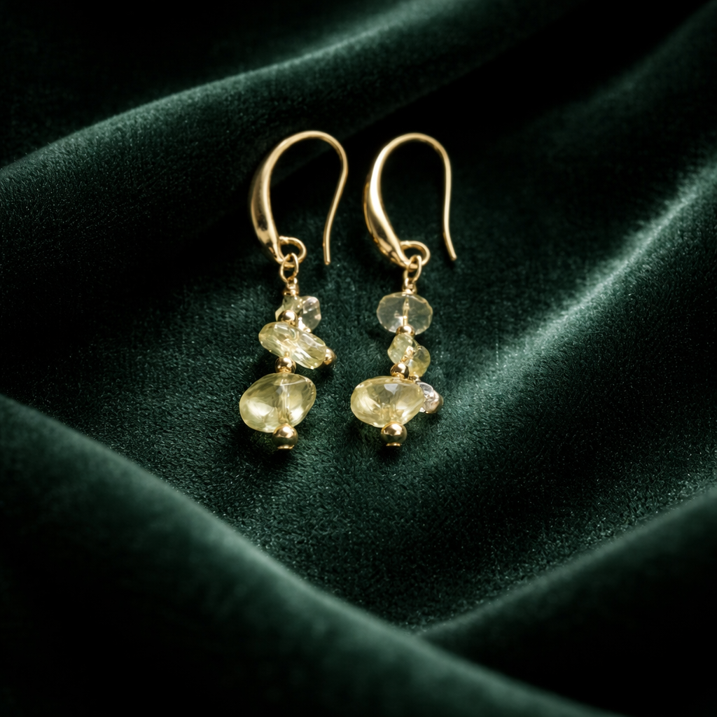 "Pick Me" Earrings - Citrine