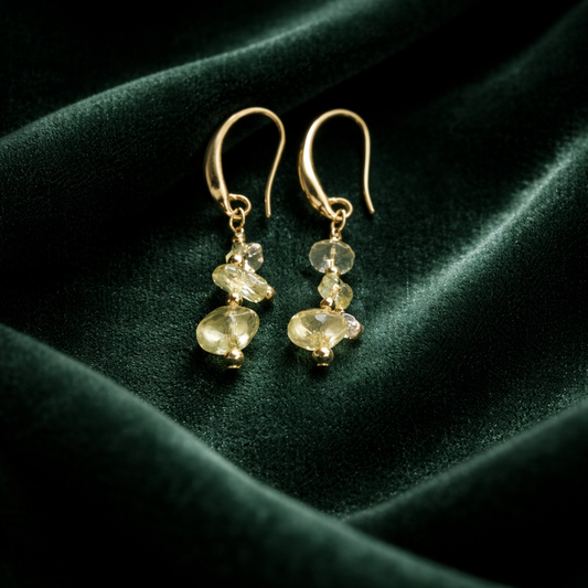 "Pick Me" Earrings - Citrine