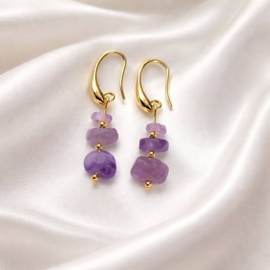 "Pick Me" Earrings - Amethyst