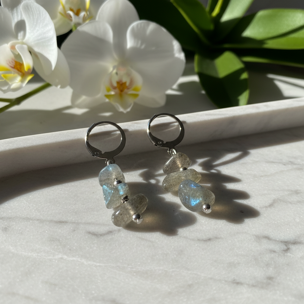 "Pick Me" Earrings - Labradorite