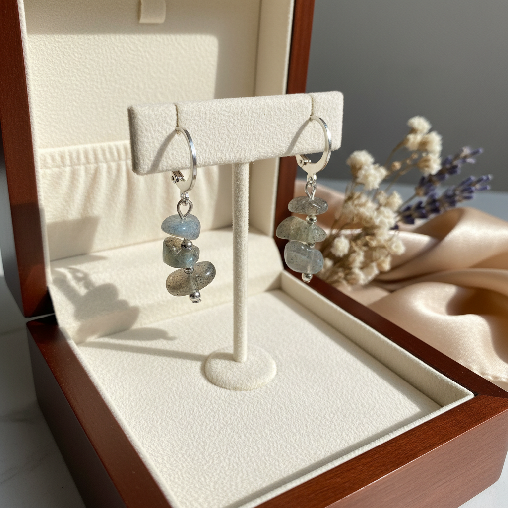 "Pick Me" Earrings - Labradorite