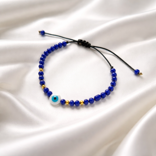 MACRAME BLUE EYE BRACELET