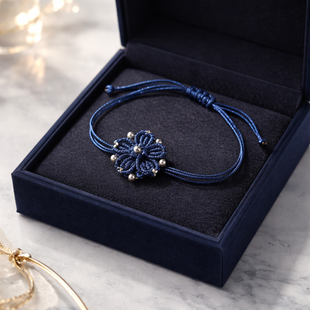 "MY DAISY" -BRACELET-BLUE
