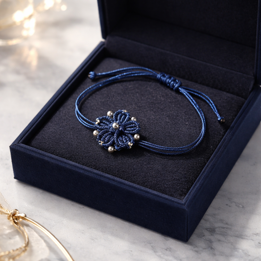 "MY DAISY" -BRACELET-BLUE