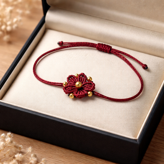 "MY DAISY" -BRACELET-RED