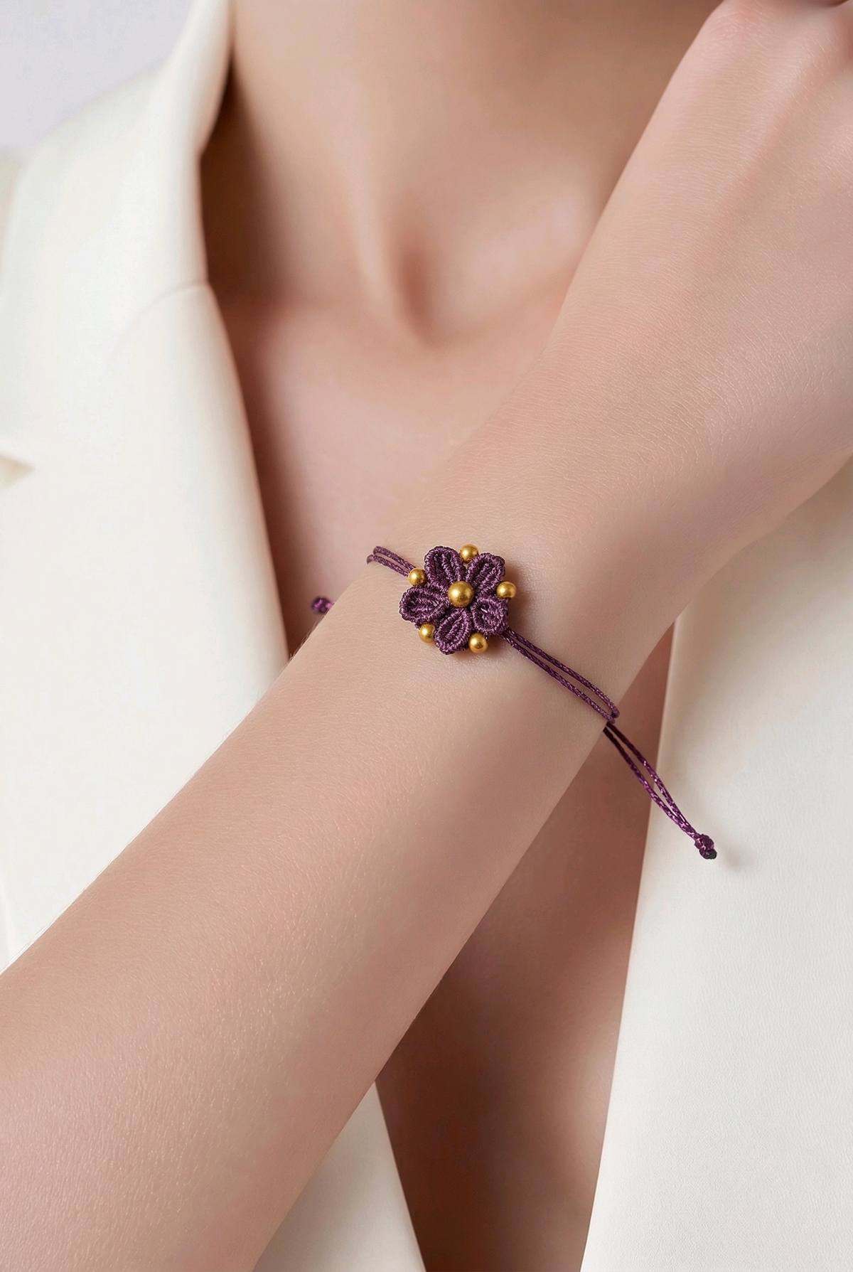 "MY DAISY" -BRACELET-PURPLE